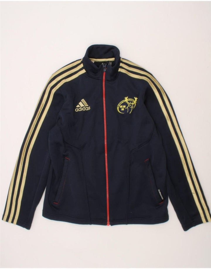 ADIDAS Boys Climawarm Tracksuit Top Jacket 11-12 Years Navy Blue Polyester Vintage Adidas and Second-Hand Adidas from Messina Hembry 