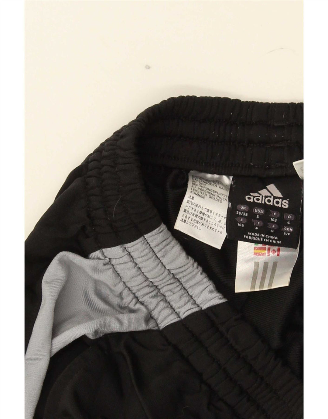 Pantaloni de trening Adidas pentru bărbați Marea Britanie 36/38 Poliester color bloc negru mic