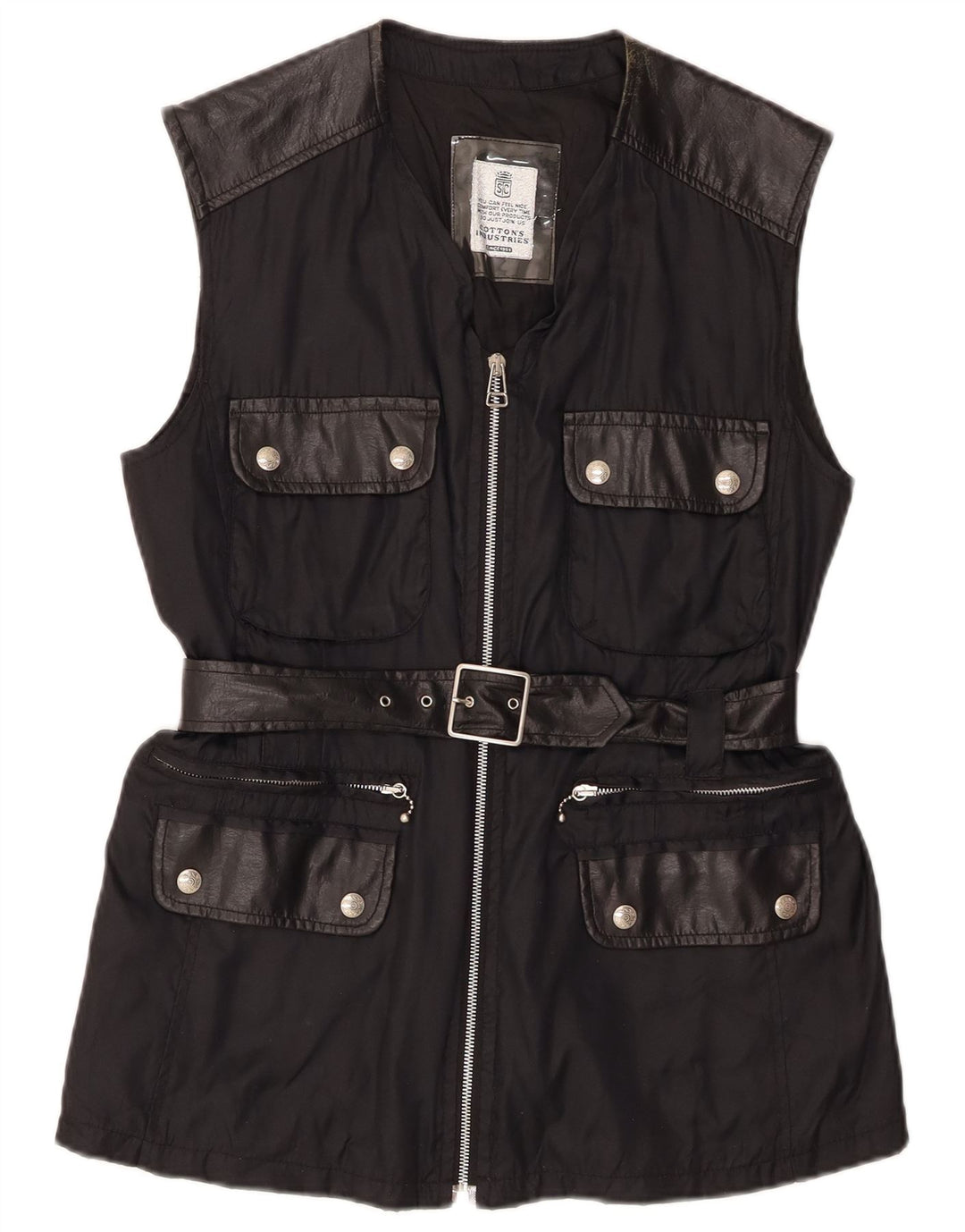 Gilet utilitar pentru femei Cotton's Industries UK 14 Medium Black Poliamidă