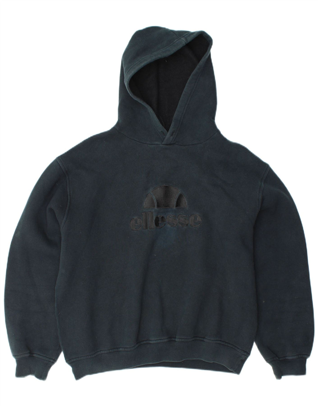 Pulover cu glugă cu grafic pentru femei ELLESSE UK 16 mare bumbac bleumarin