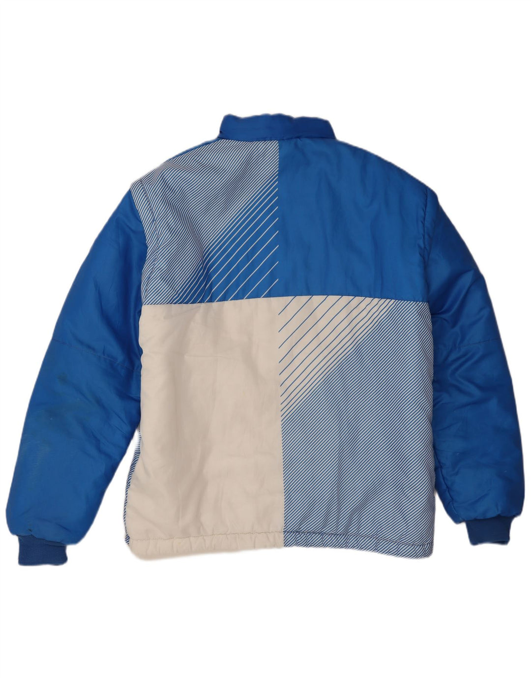 Jachetă căptușită vintage pentru bărbați UK 42 XL Albastru Colorblock