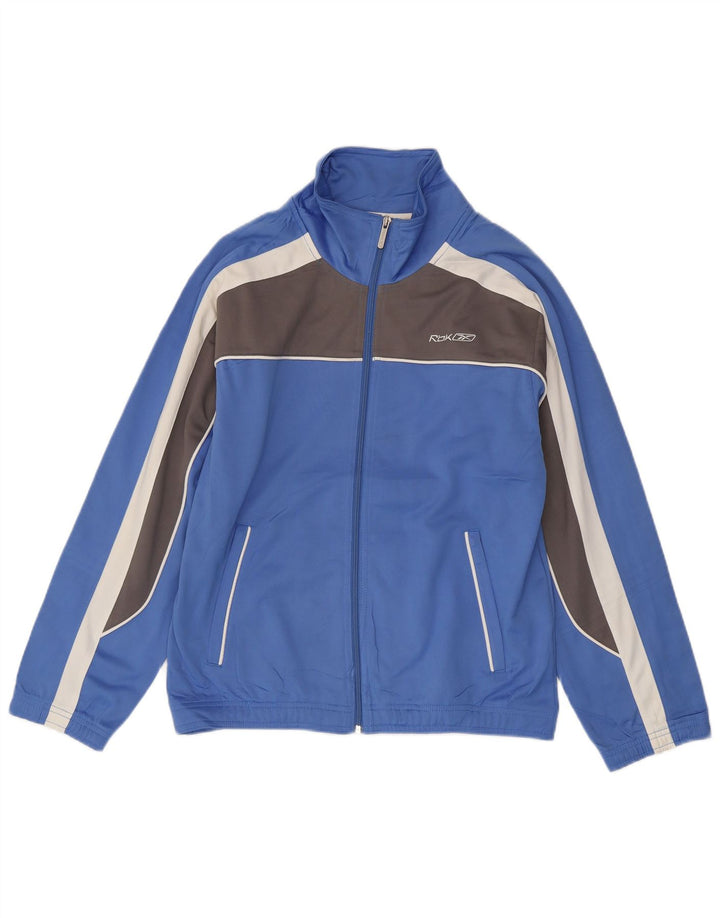 Jachetă de trening pentru bărbați Reebok XS, albastru, poliester color bloc