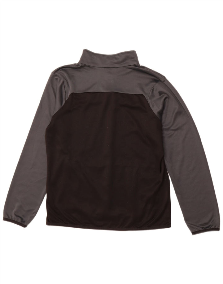 Trening PUMA pentru bărbați, cu fermoar, cu gât, cu pulover, colorat, mediu, negru