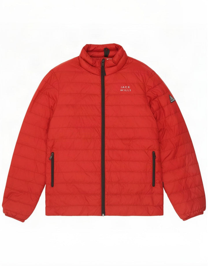 Jack Wills Jachetă căptușită pentru bărbați UK 38 Medium Red Poliamidă