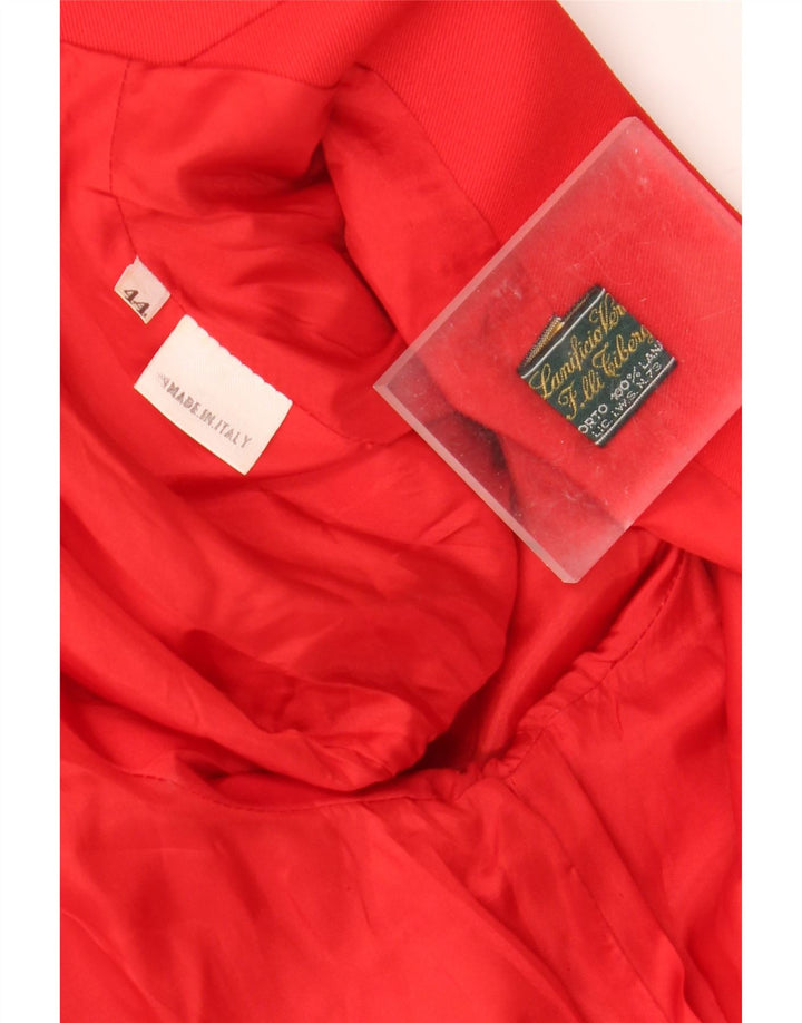 Jachetă Blazer Vintage Crop pentru Damă IT 44 Roșu Mediu