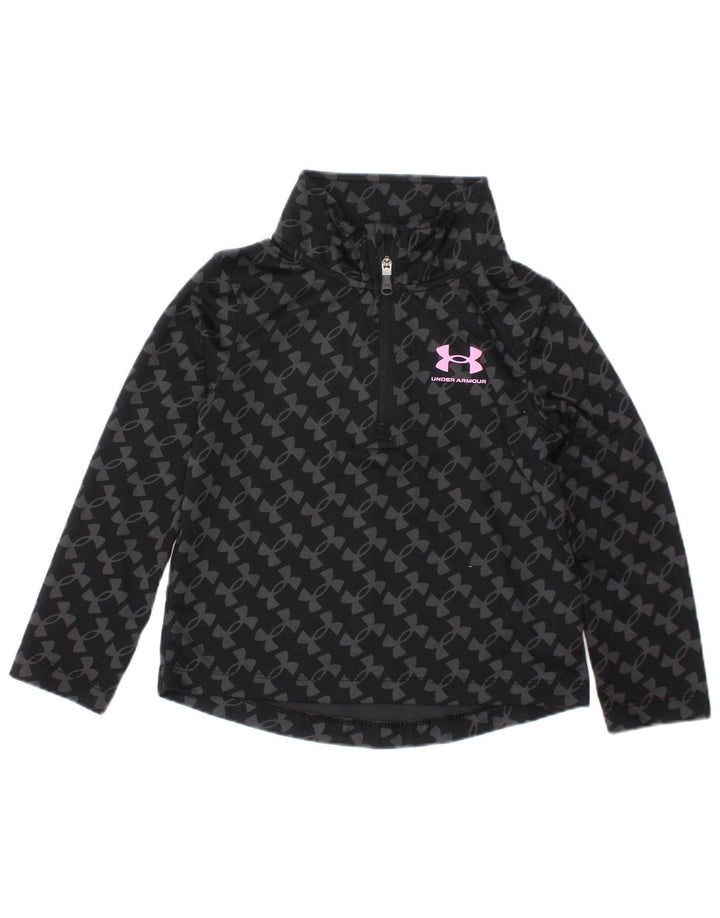 Pulover pentru fete Under Armour Trening Top 12-18 Luni Negru
