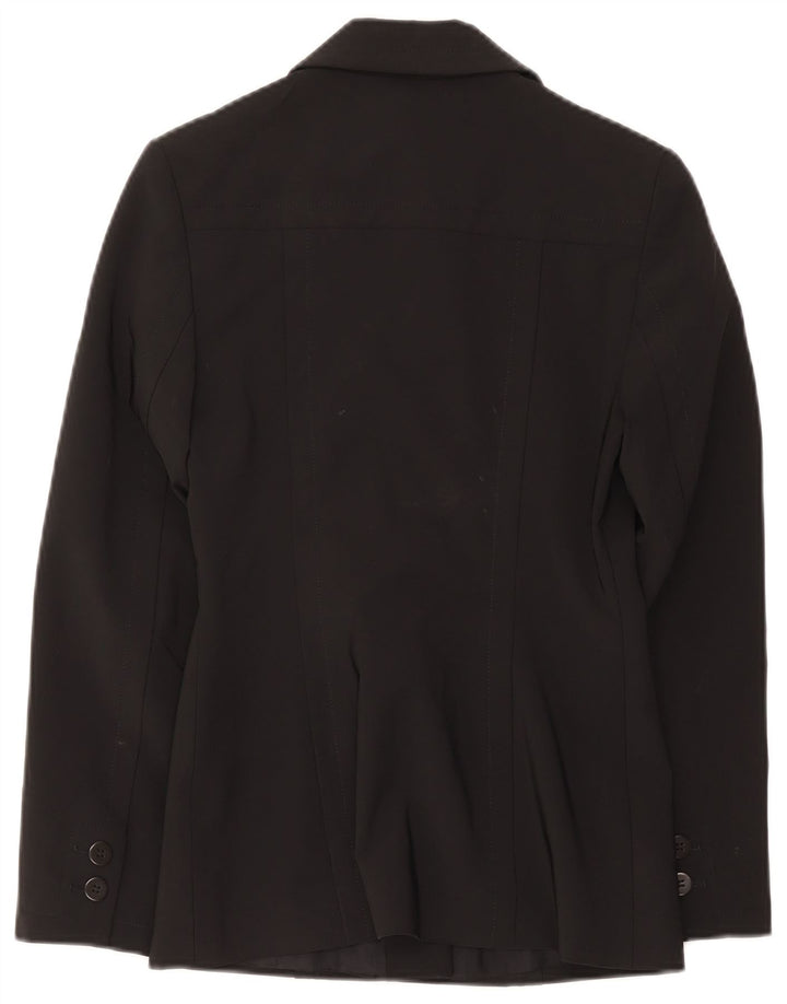Jachetă Blazer pentru femei Karen Millen cu 1 nasture UK 8 Poliester negru mic