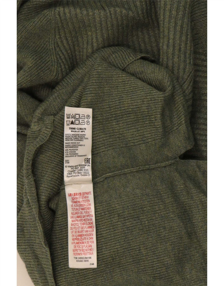 Pulover cu gât țestoasă pentru femei Marks & Spencer UK 14 verde mediu
