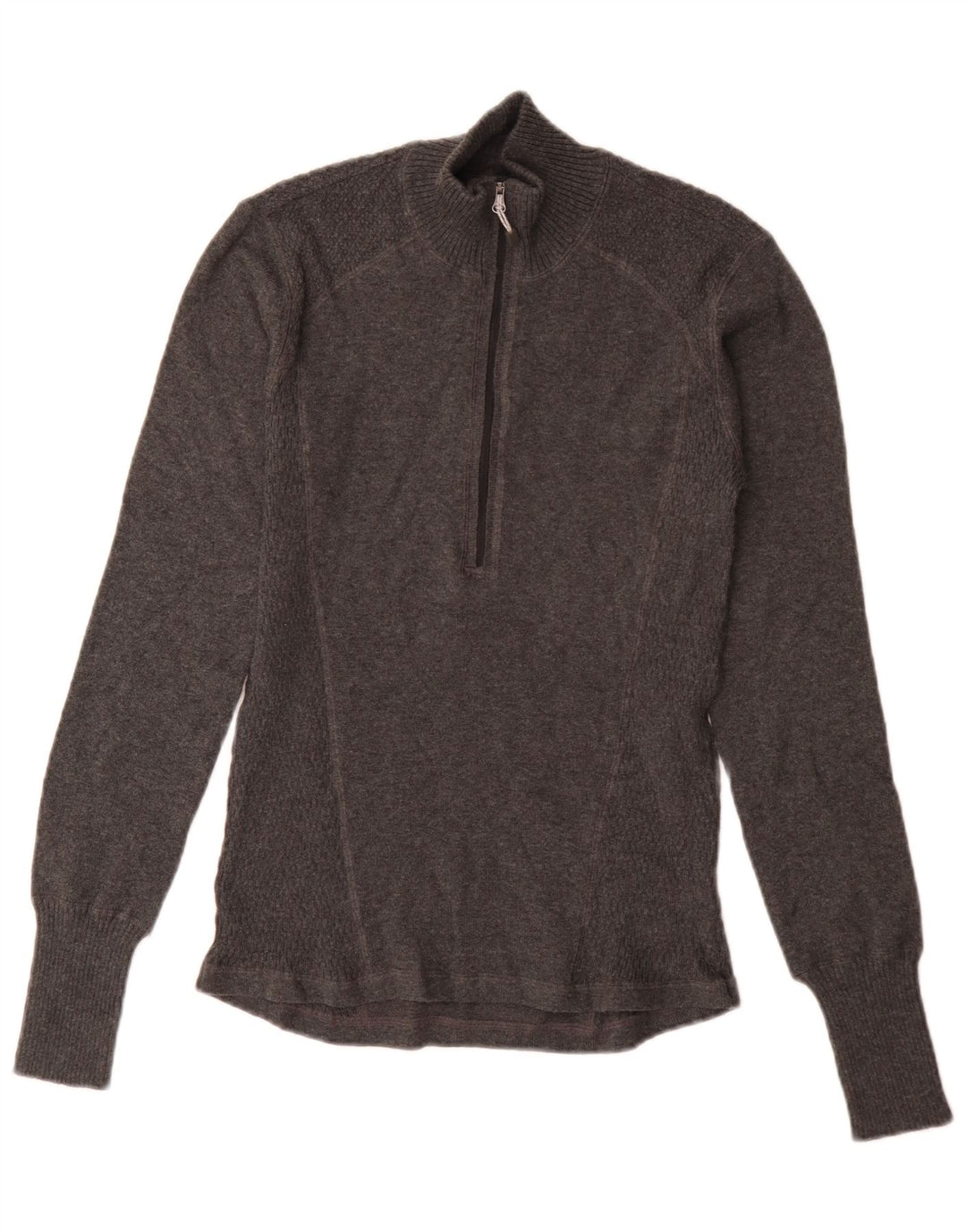 Pulover pentru bărbați Eddie Bauer, cu fermoar, cu gât, bumbac, gri mic