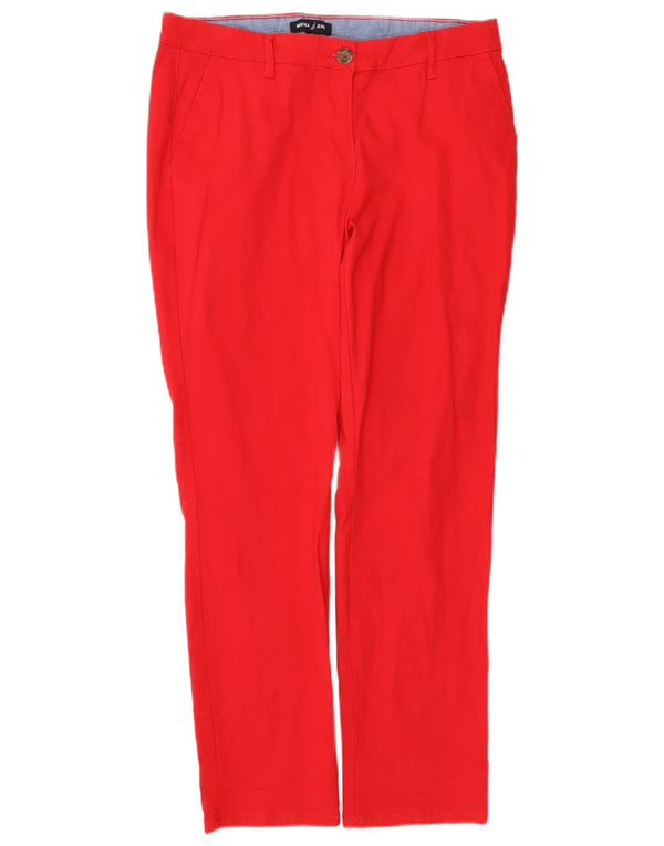 Pantaloni chino subțiri Nautica pentru femei US 8 Medium W30 L28 Bumbac roșu