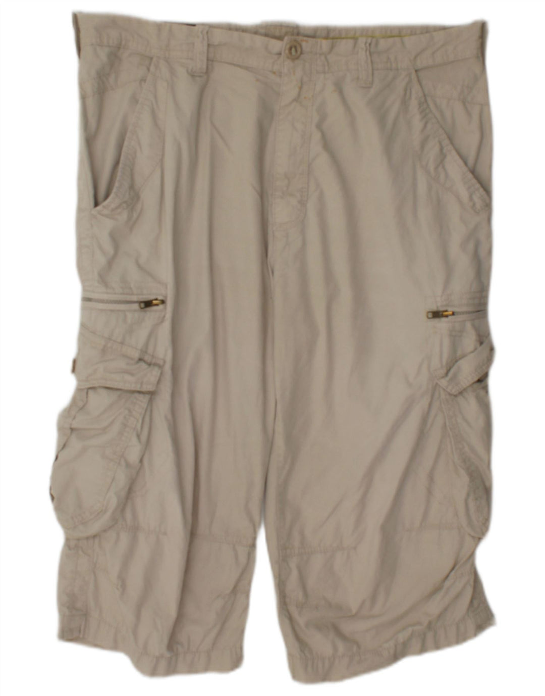 Pantaloni scurți pentru bărbați Marks & Spencer Blue Harbour Cargo W36, mare, bej, bumbac