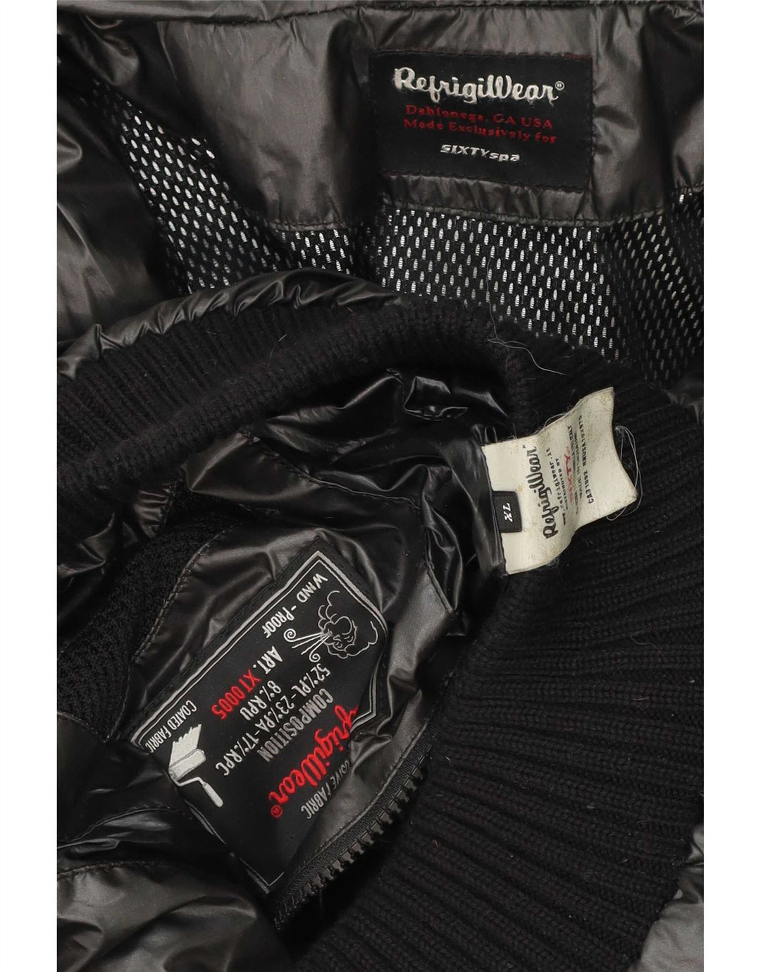 Jachetă căptușită cu glugă pentru bărbați Refrigiwear Sixty UK 42 XL poliester gri