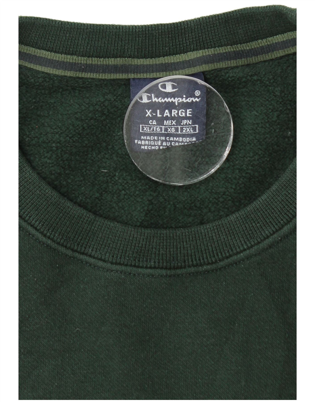 Pulover grafic pentru bărbați CHAMPION Pulover XL bumbac verde