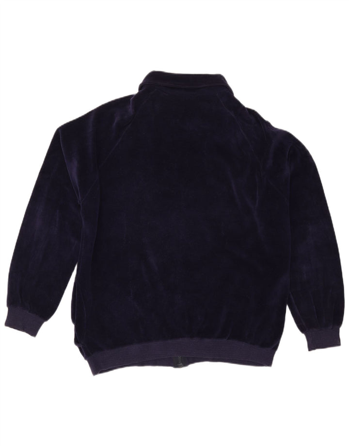 Jachetă de trening pentru femei VINTAGE UK 16 mare bumbac bleumarin