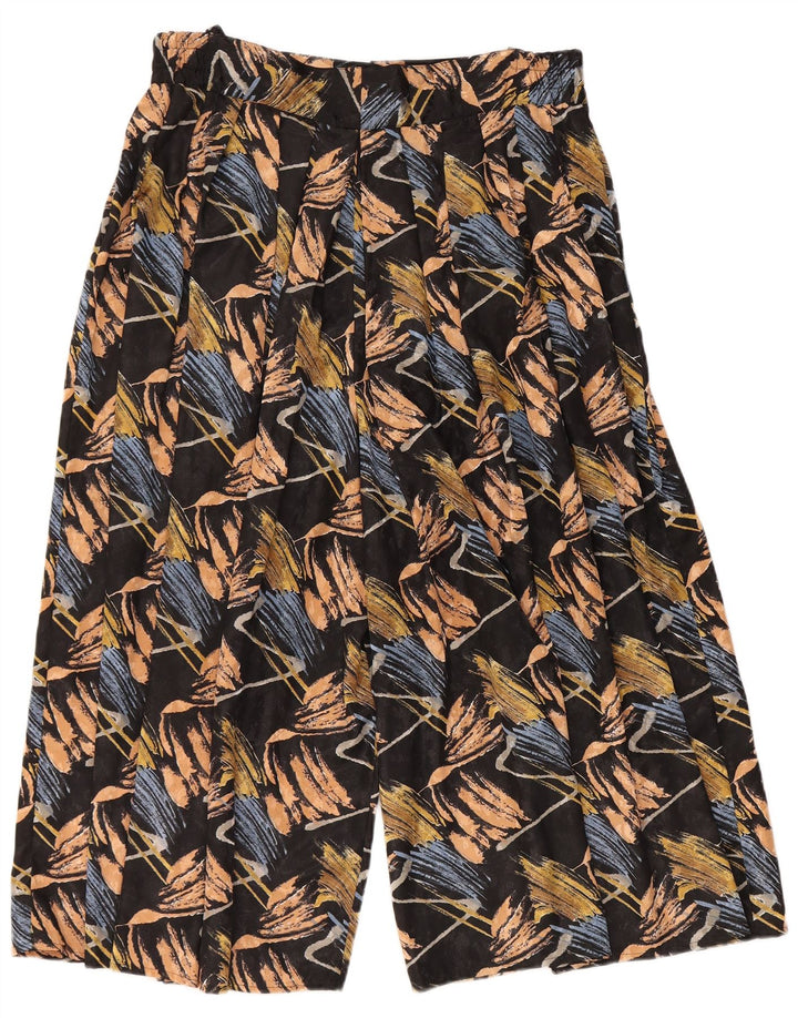 GOLDEN GATE Pantaloni tăiați pentru femei cu talie înaltă EU 46 XL W34 L20 Negri