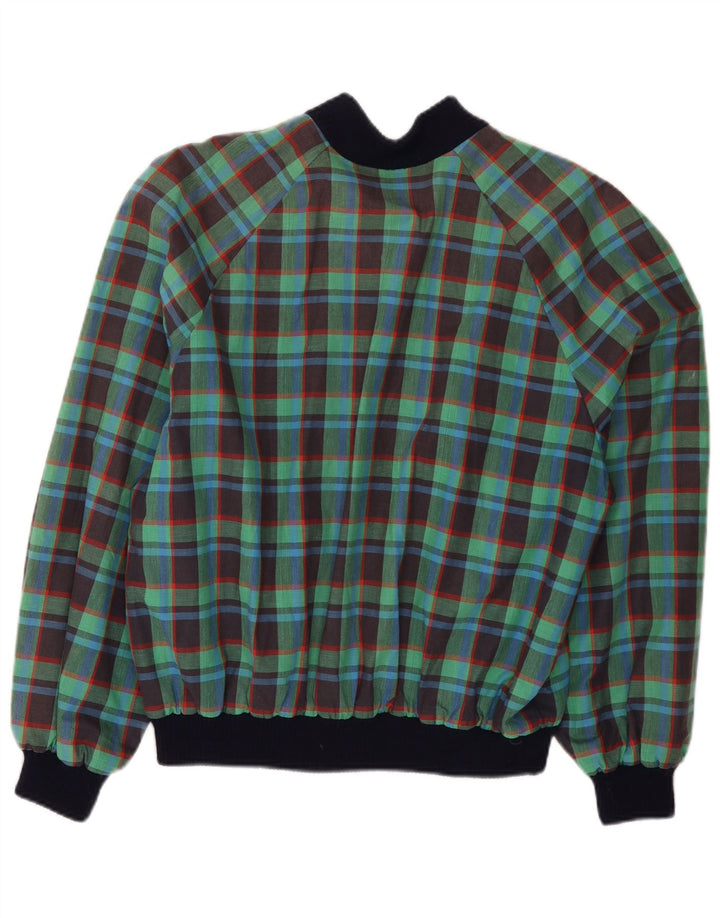 Bomber VINTAGE pentru femei IT 50 XL, bumbac verde check
