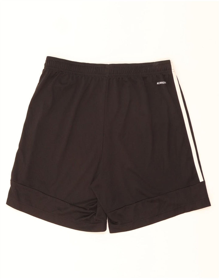 Pantaloni scurți sport Aeroready Adidas pentru bărbați, poliester mediu negru