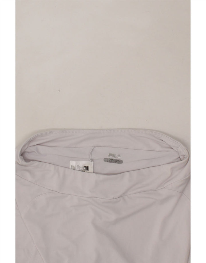 FILA Womens Tennis Skirt UK 14 Medium White Polyester Vintage Fila and Second-Hand Fila from Messina Hembry 