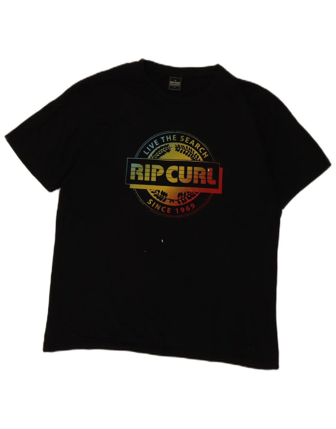 Tricou grafic pentru bărbați Rip Curl Top Medium Black Bumbac