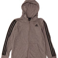 Pulover ADIDAS pentru băieți, cu fermoar, 11-12 ani, gri