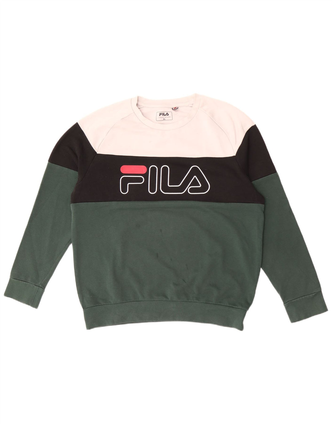 Hanorac grafic pentru bărbați Fila Jumper XL, verde, color block