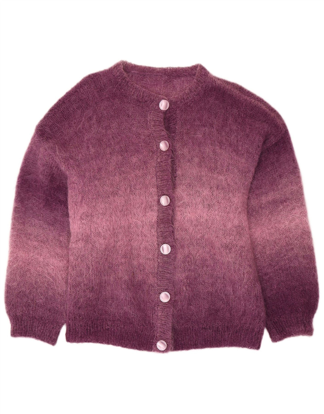 Pulover cardigan VINTAGE pentru femei, cu croiala lejeră, UK 18 XL, mov