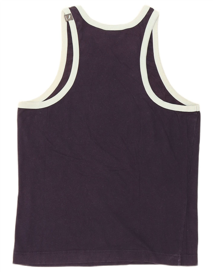 Top cu vestă grafică Puma pentru femei UK 12 Medium Bleumarin