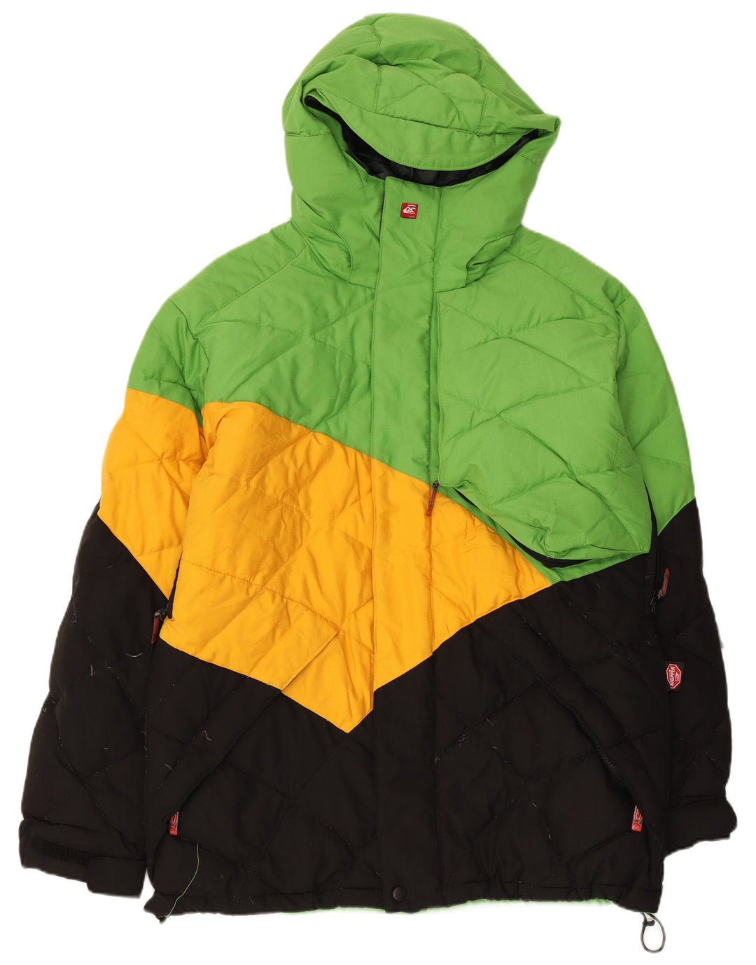 Jachetă căptușită cu glugă Quiksilver pentru bărbați UK 36, mic, multicoloră