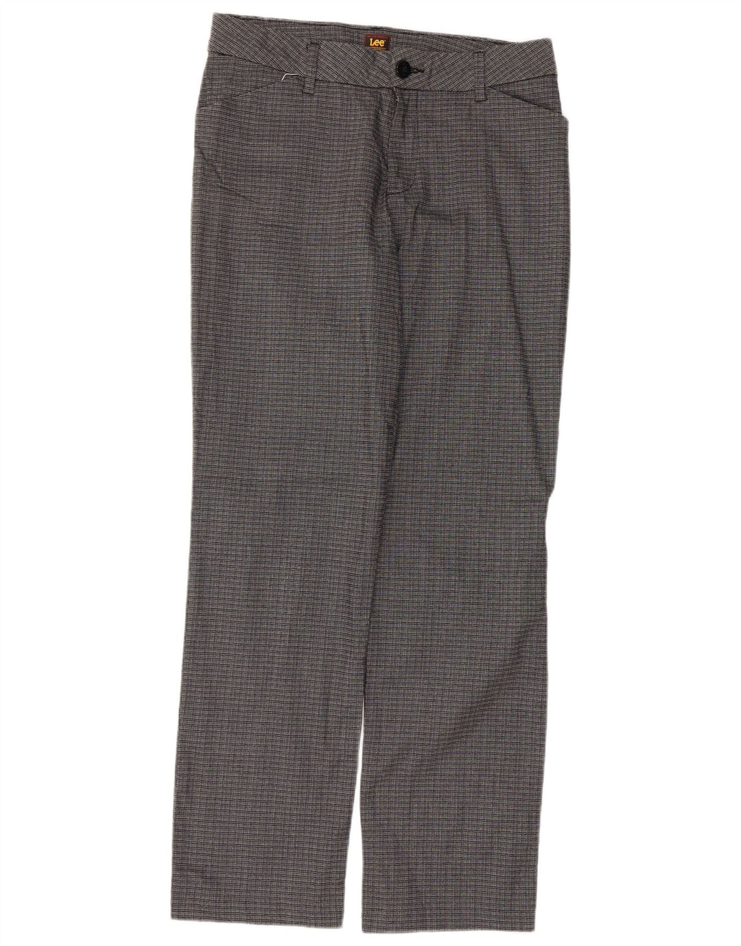 Pantaloni casual drepti pentru femei Lee US 8 Medium W34 L31 Gri Check