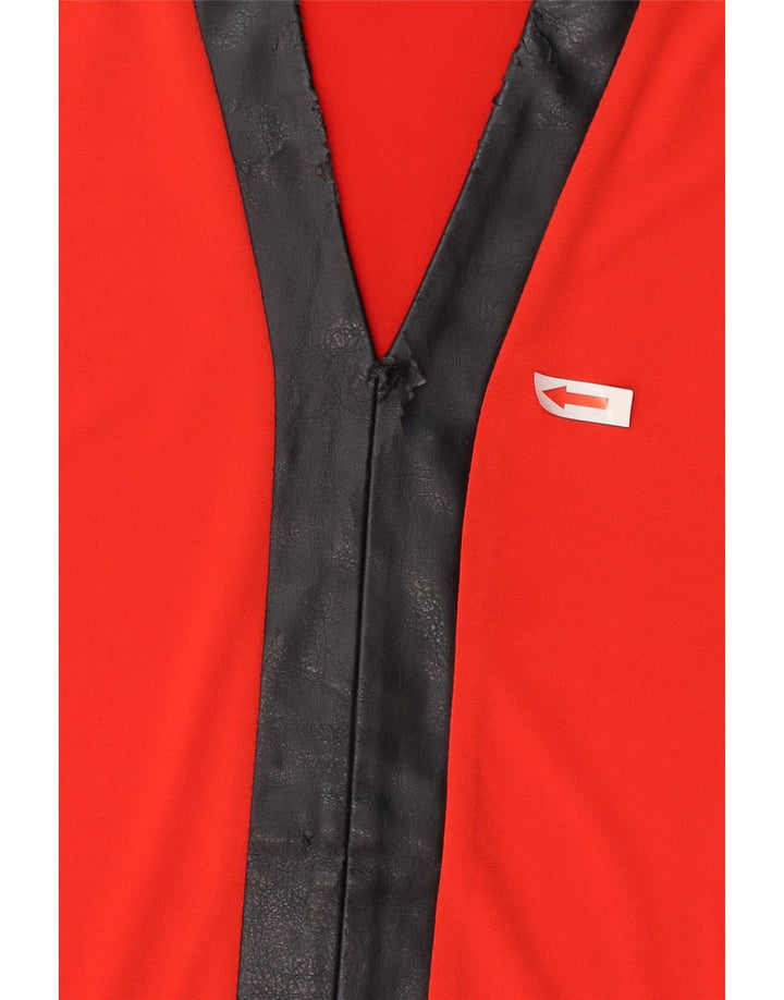 Bluză Calvin Klein Femei Top UK 10 Small Red Colorblock Poliester