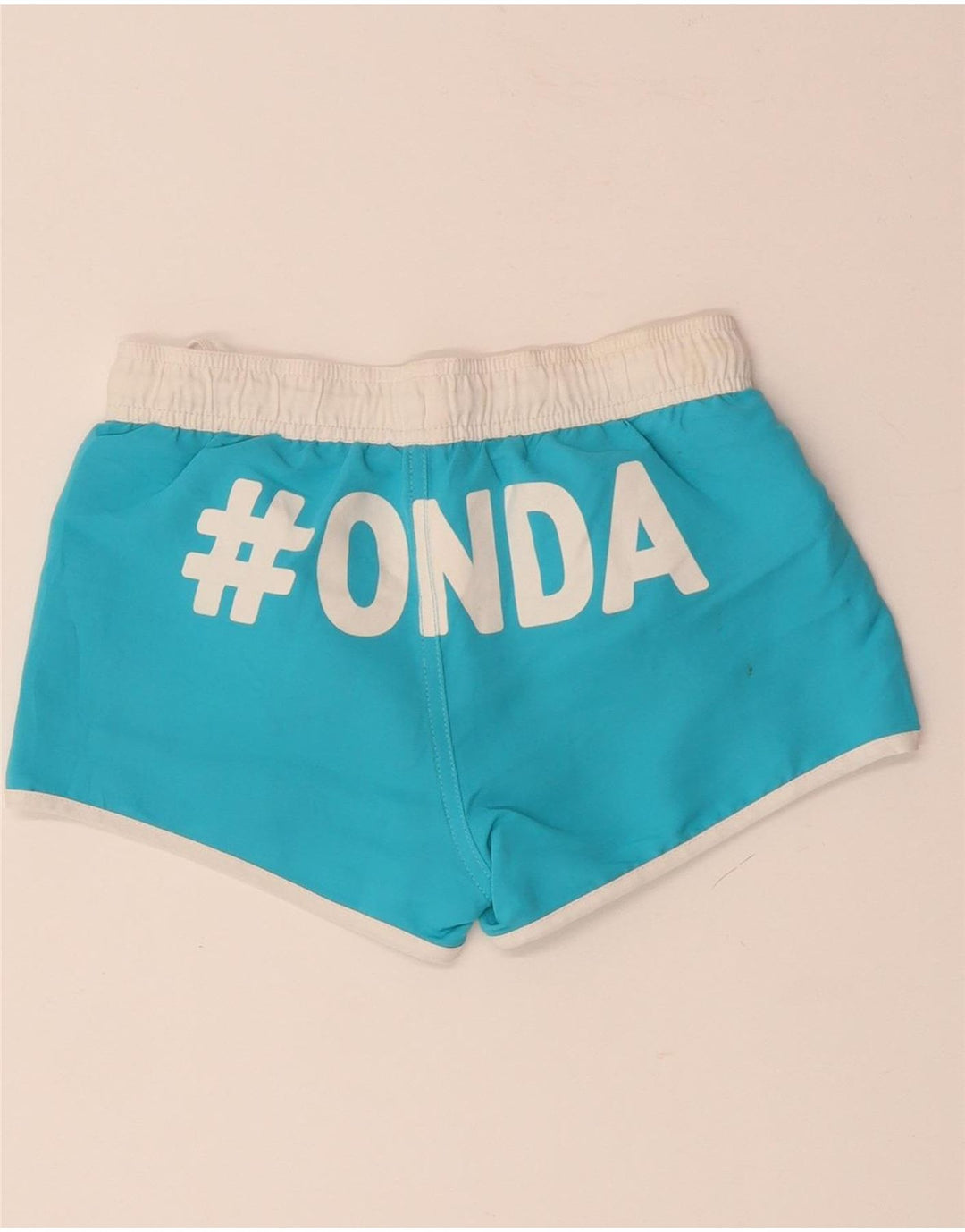 Pantaloni scurți de înot grafic BENETTON pentru băieți 8-9 ani, albastru, color block