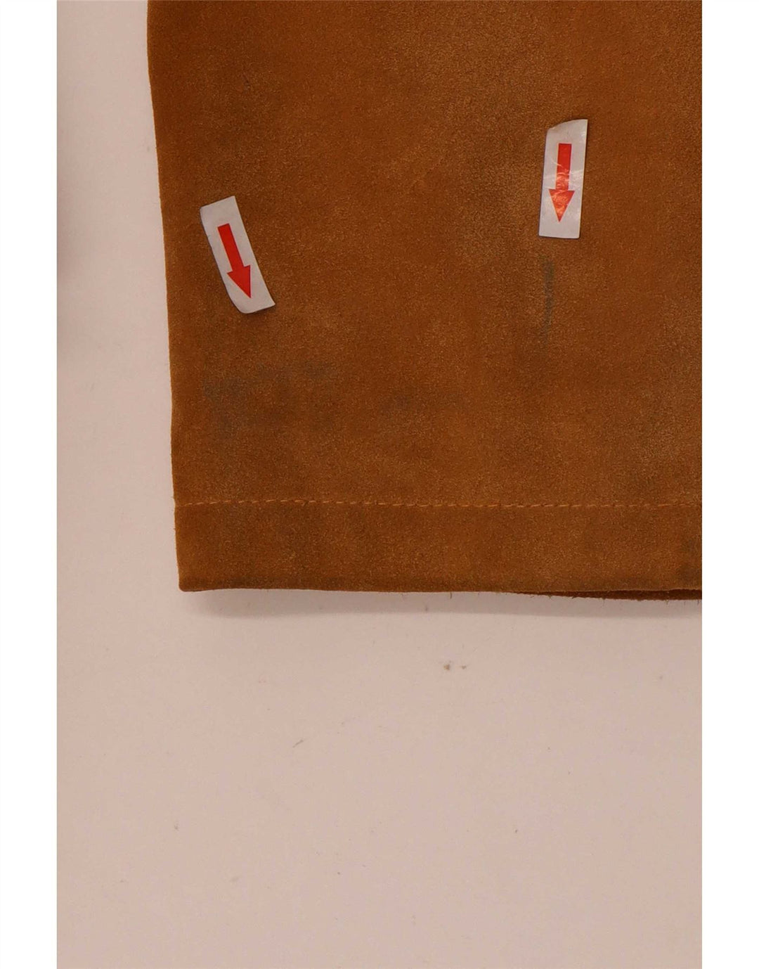 Pardesiu vintage de piele intoarsa pentru femei IT 42 Medium Beige Piele