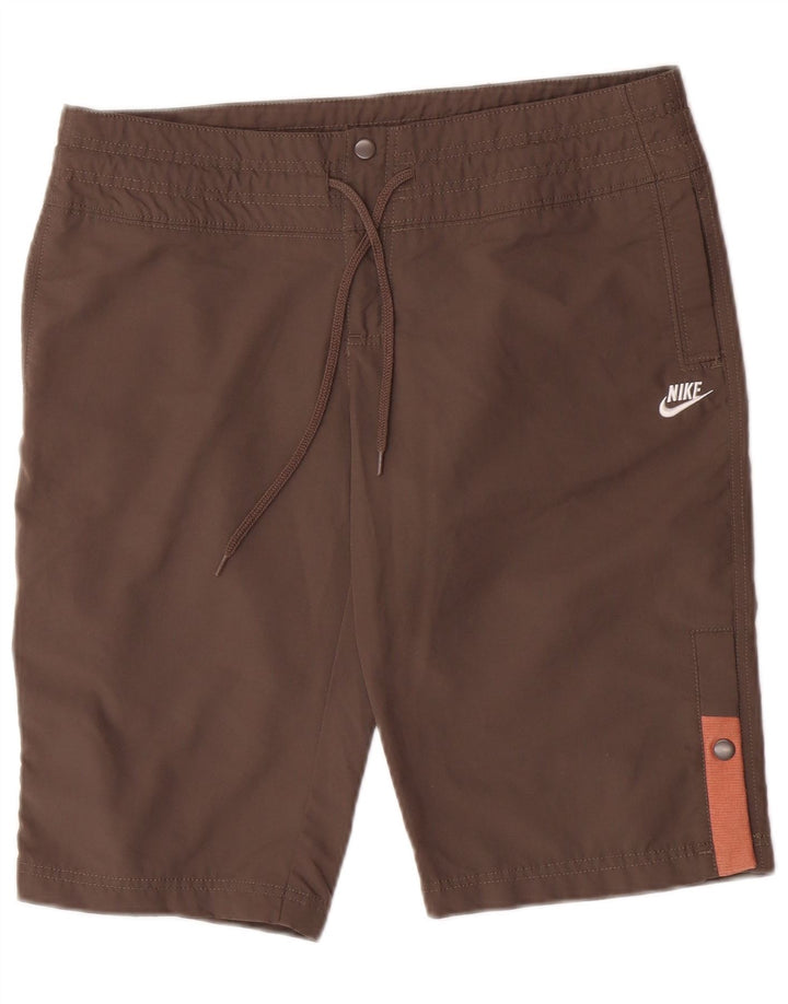 Pantaloni scurti chino pentru femei Nike UK 8/10 Small W34 Maro Poliester