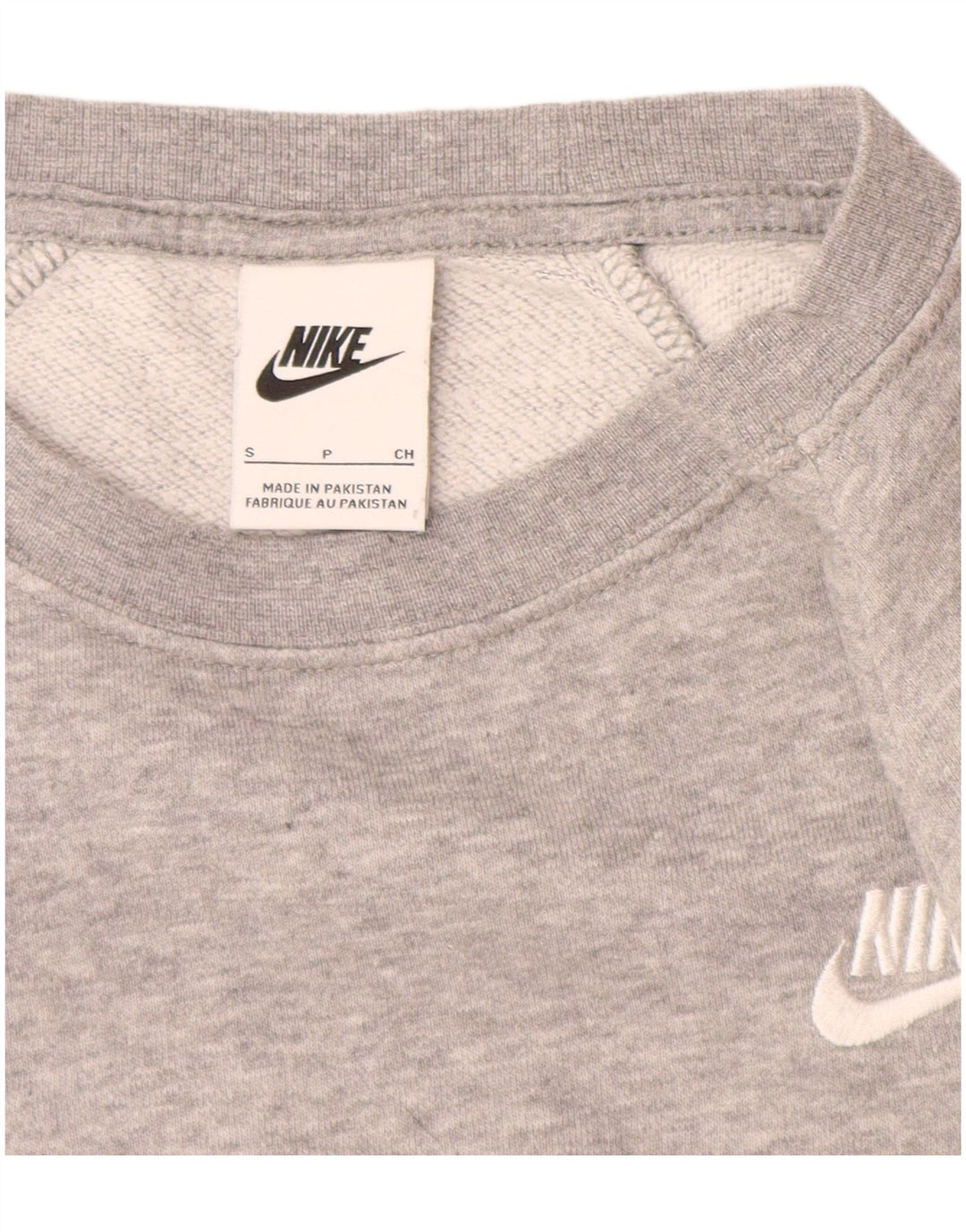 Pulover NIKE pentru femei, UK 10, bumbac gri mic
