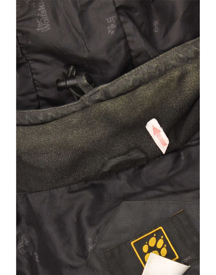 Jack Wolfskin Jachetă căptușită cu glugă pentru bărbați UK 36/38 Poliester mediu negru