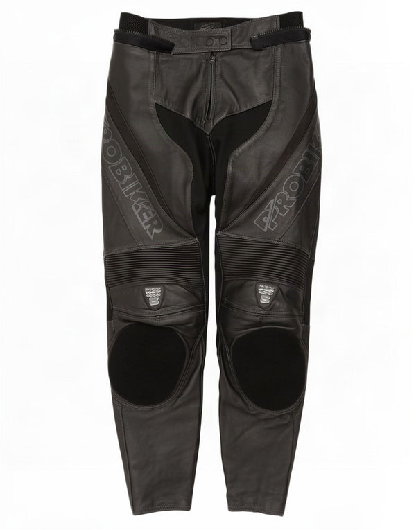 Pantaloni Moto Racer din piele pentru femei Probiker UK 14 Medium W30 L30 Negru