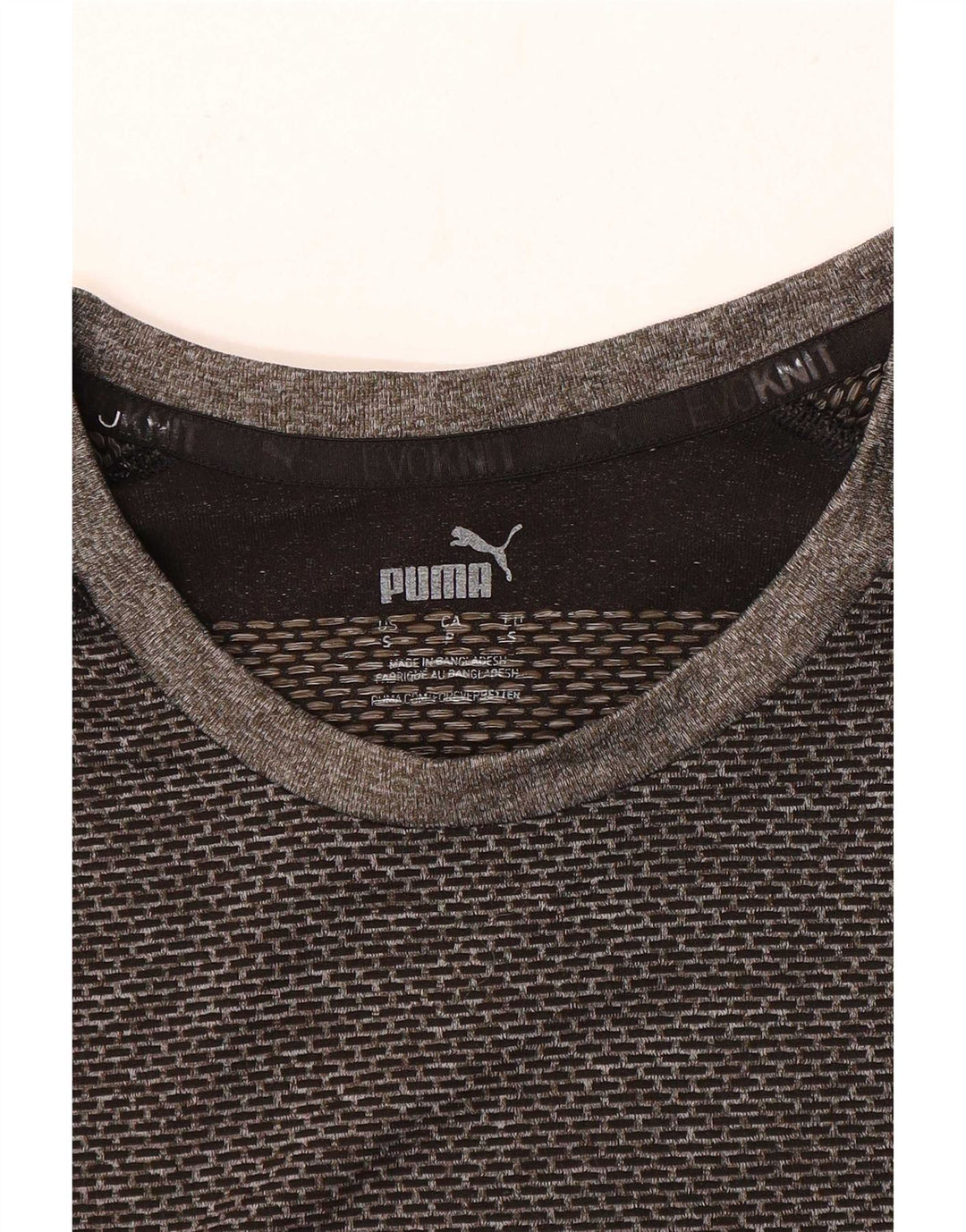 Tricou pentru bărbați Puma Top mic gri Colorblock