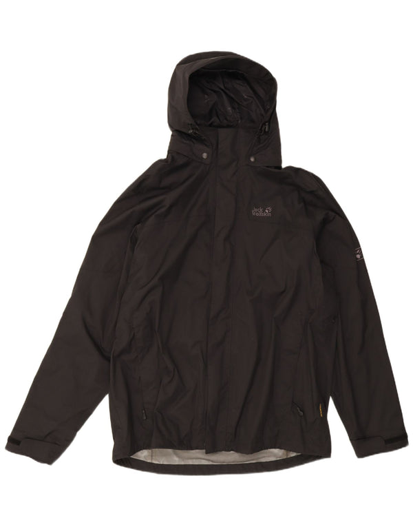 Jack Wolfskin Jachetă de ploaie cu glugă pentru bărbați UK 44/46 XL Poliamidă neagră
