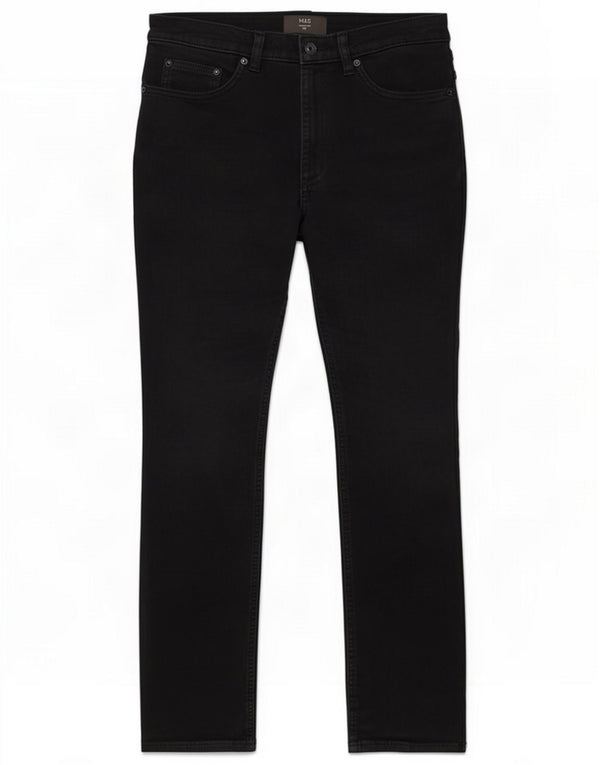 Blugi slim pentru femei Marks & Spencer W32 L31 bumbac negru