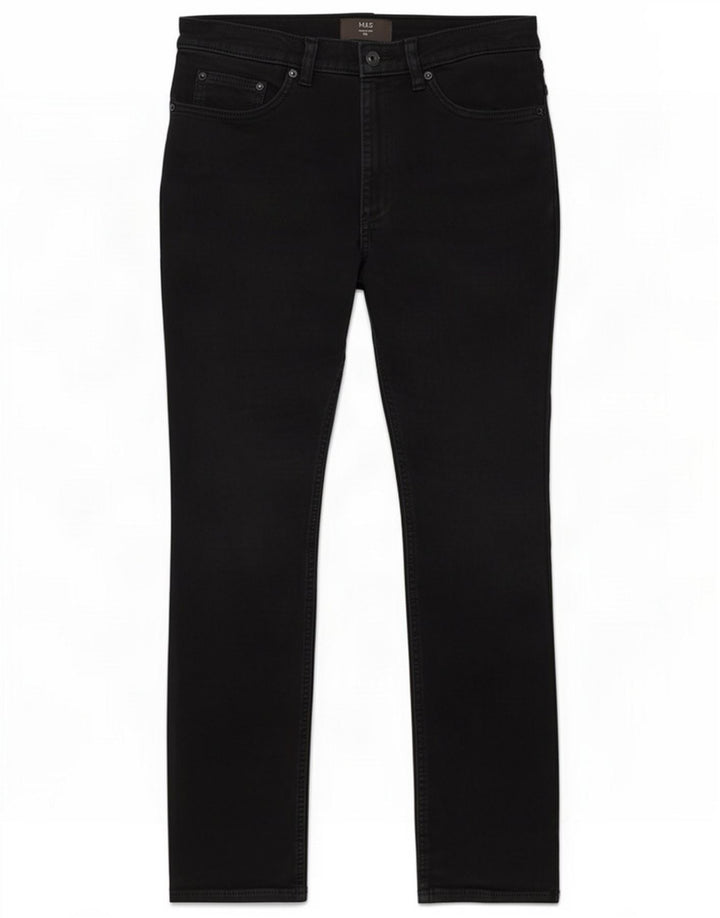 Blugi slim pentru femei Marks & Spencer W32 L31 bumbac negru