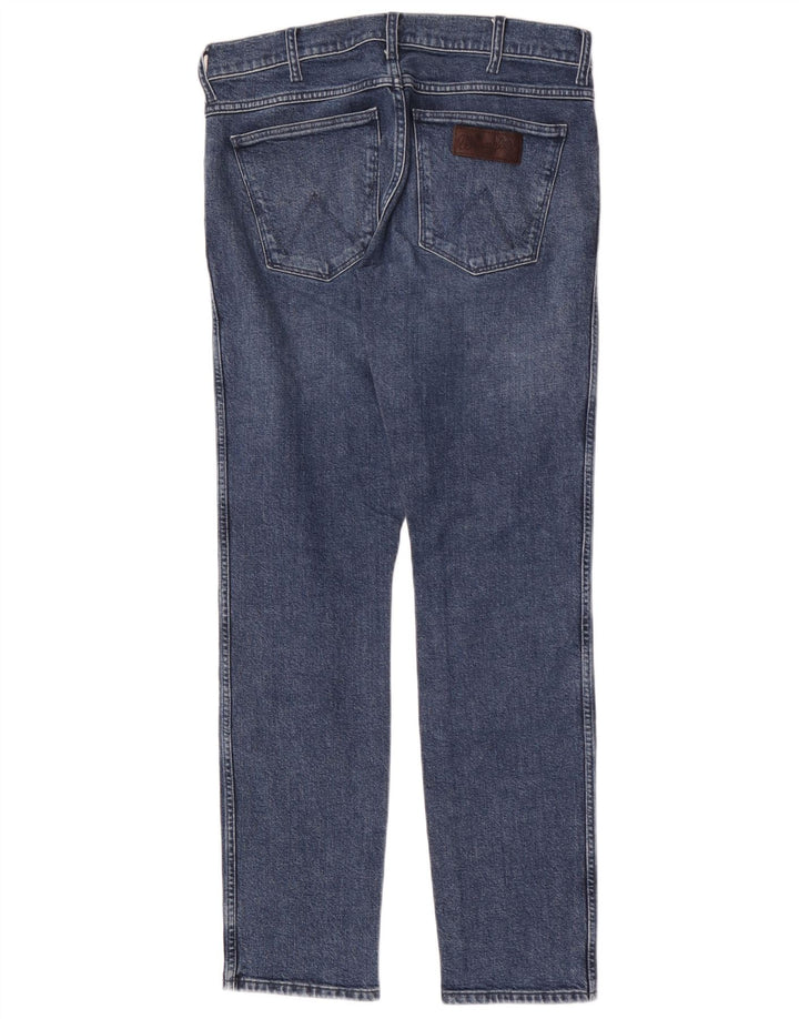 Blugi pentru bărbați Wrangler Larston Slim W31 L32 Bumbac albastru