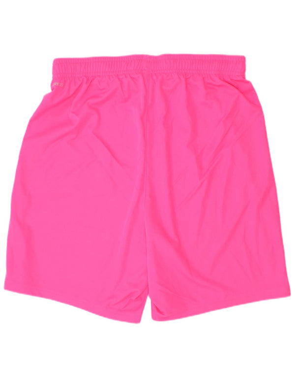 Pantaloni scurti sport Puma pentru fete 15-16 ani, roz colorblock