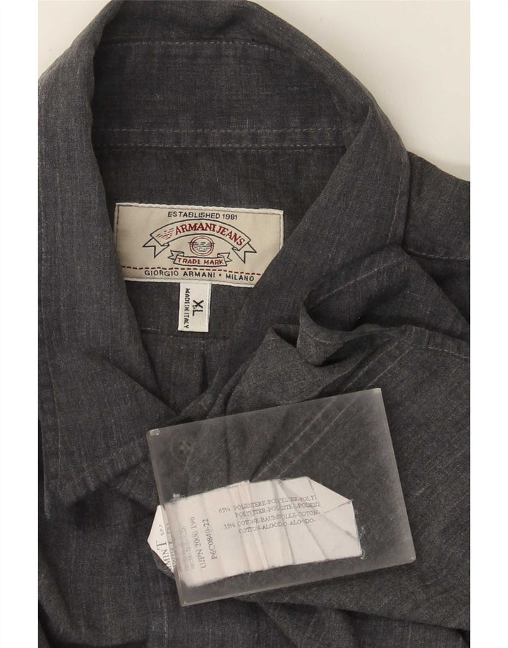 Cămașă pentru bărbați Armani Jeans XL poliester gri