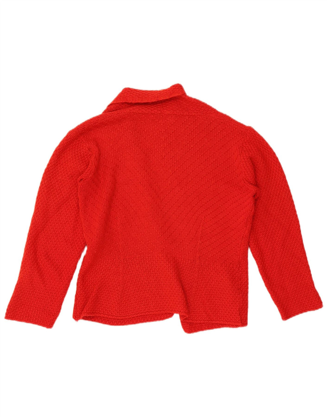 Pulover cardigan deschis pentru femei Marks & Spencer UK 10 Lână roșie mică