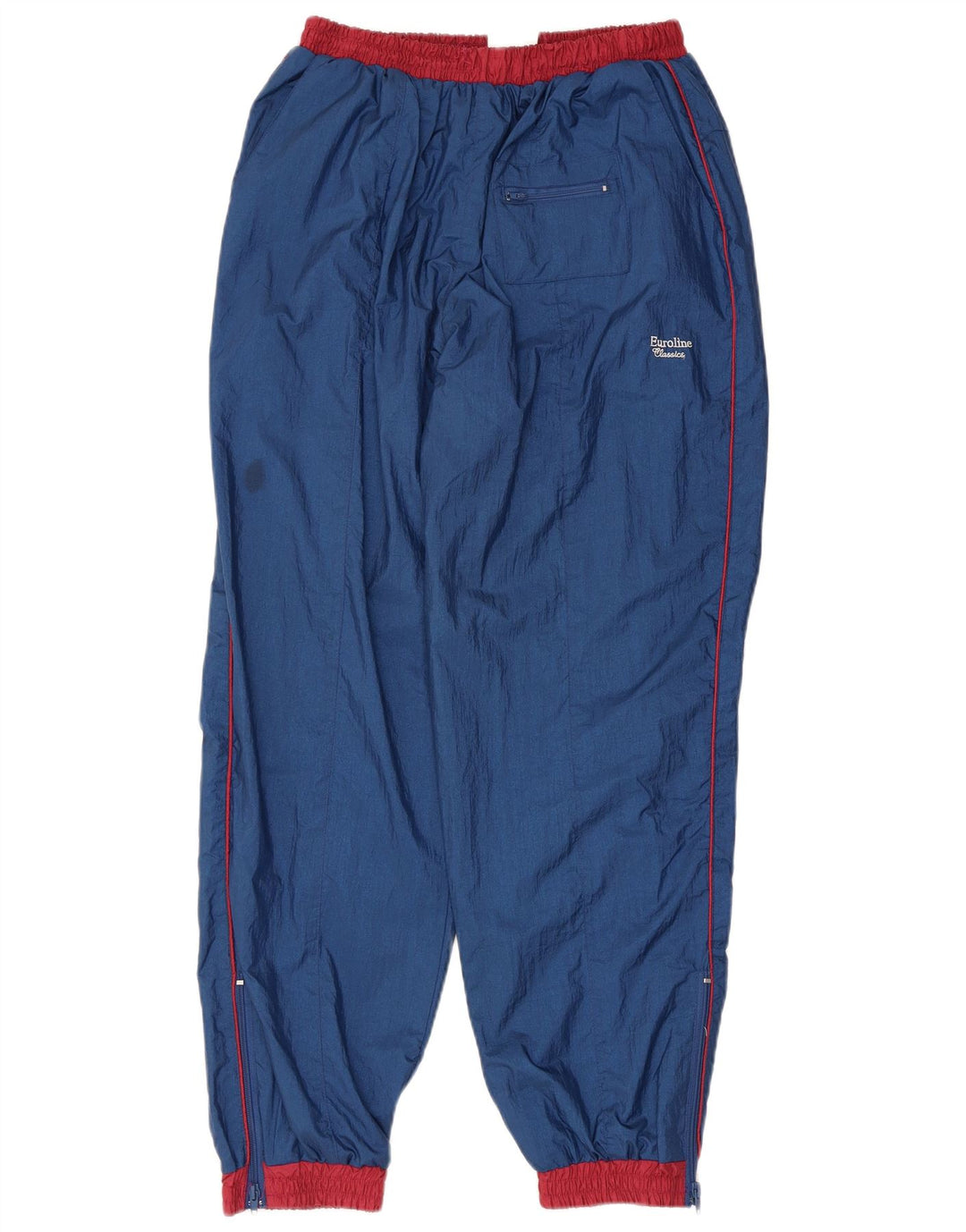 Trening vintage supradimensionat pentru bărbați, mediu, bleumarin, bloc de culoare