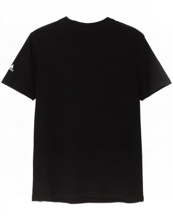 Tricou grafic Adidas pentru femei Top UK 8/10 Small Black Bumbac