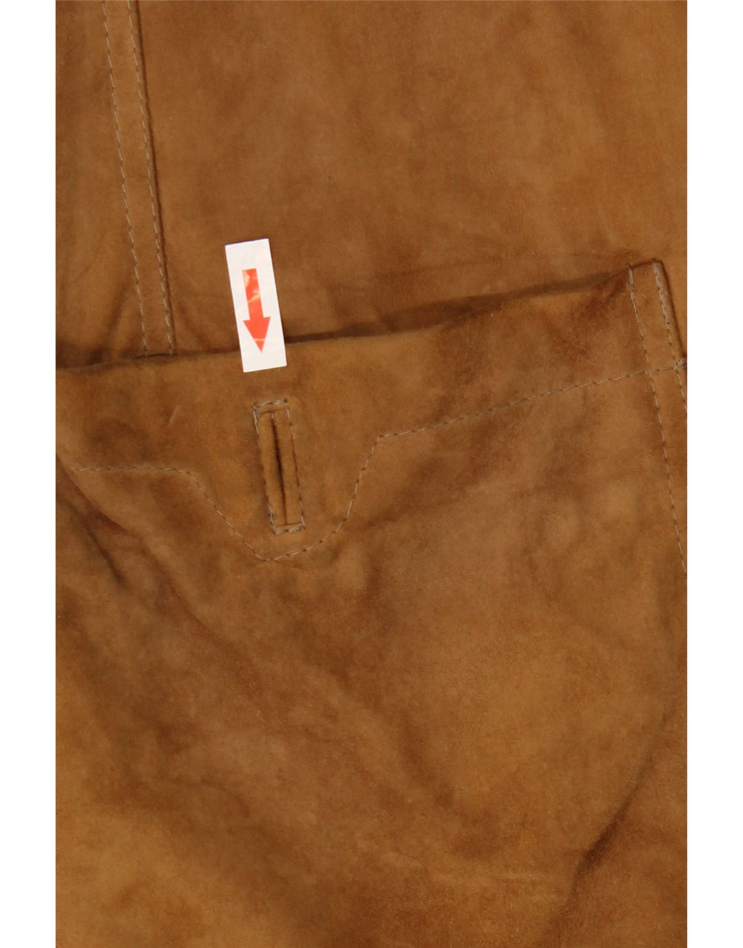 Jachetă pentru bărbați VINTAGE din piele intoarsa cu 2 nasturi UK 42 XL din piele maro