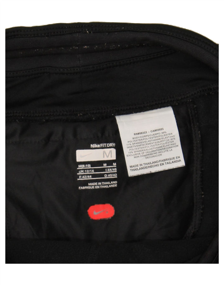 NIKE Womens Tracksuit Trousers UK 12/14 Medium  Black Polyester Vintage Nike and Second-Hand Nike from Messina Hembry 