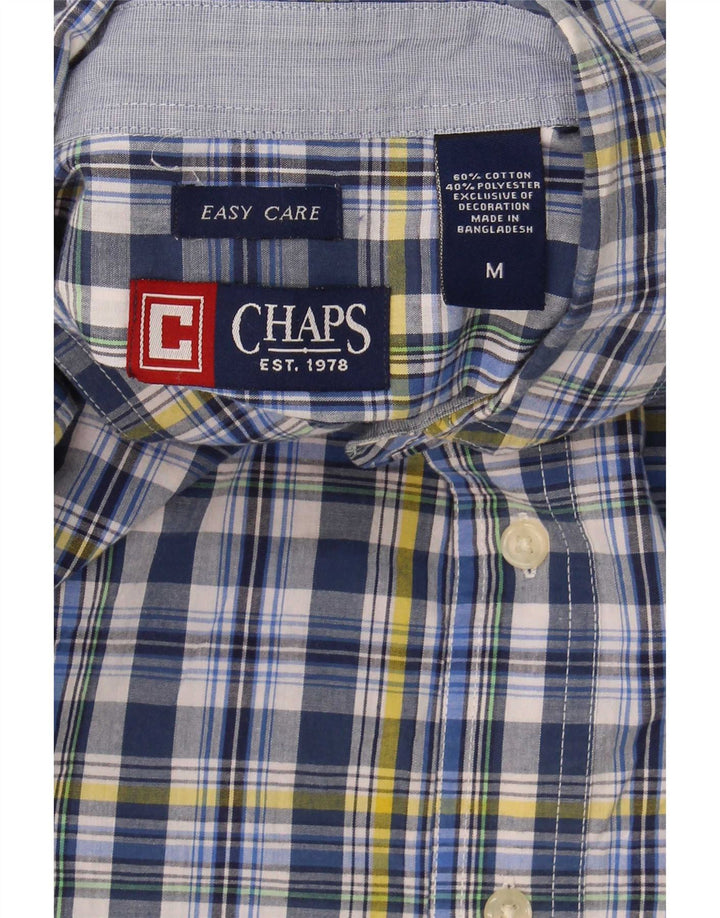 Cămașă pentru bărbați Chaps Easy Care, bumbac cu carouri albastru mediu