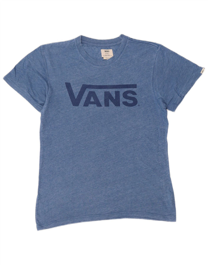 VANS Mens Graphic T-Shirt Top XS Blue Cotton